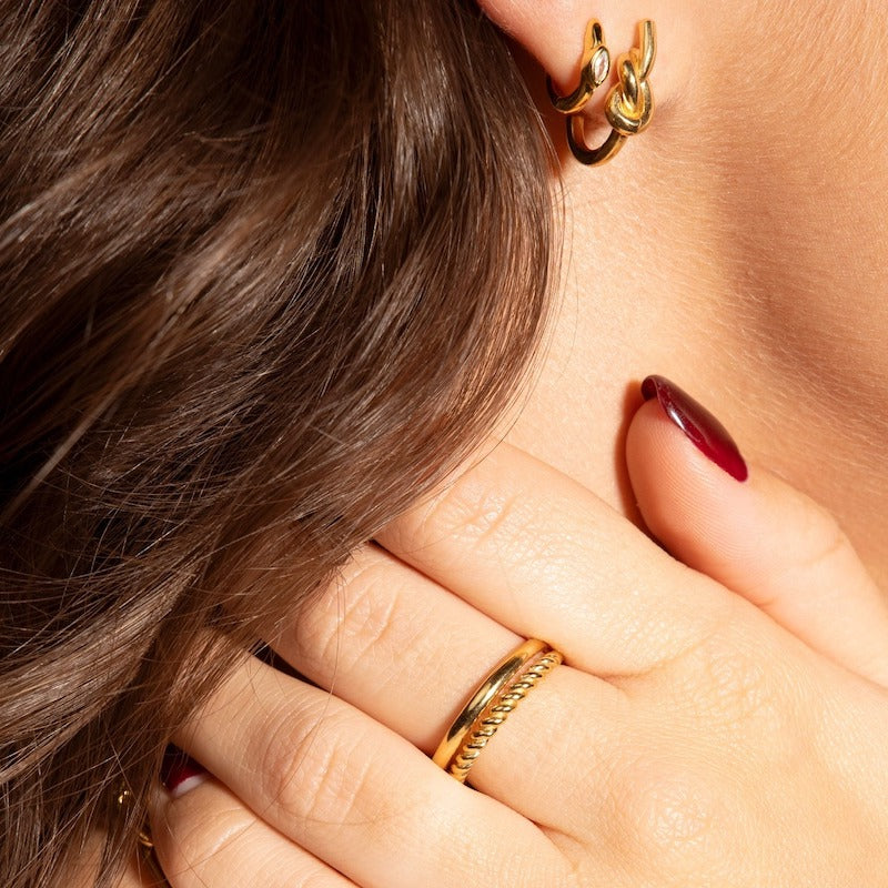 Anel em Prata Dourada