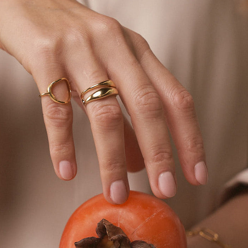 Anel em Prata Dourada