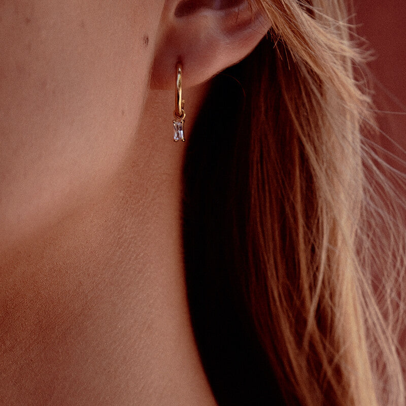 Brincos Argola Iris em Prata Dourada 925