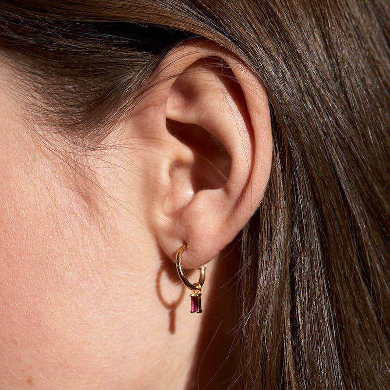 Brincos Argola Iris em Prata Dourada 925