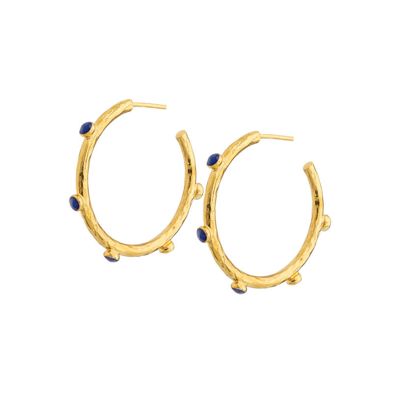 Brincos Argola em Prata Dourada