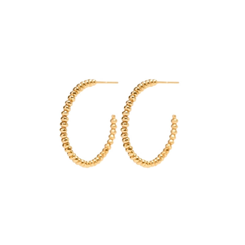 Brincos Argola em Prata Dourada