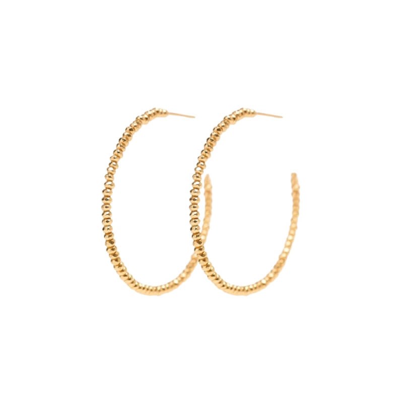 Brincos Argola em Prata Dourada