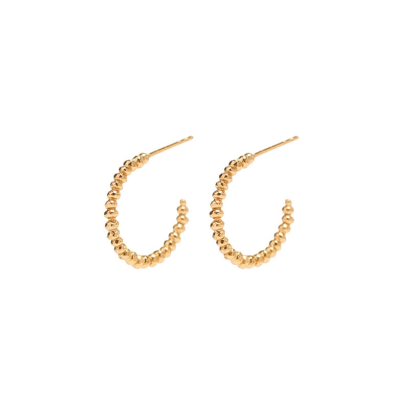 Brincos Argola em Prata Dourada