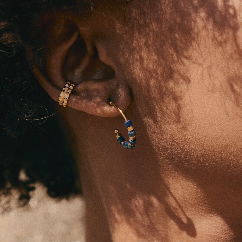 Brincos Argola em Prata Dourada