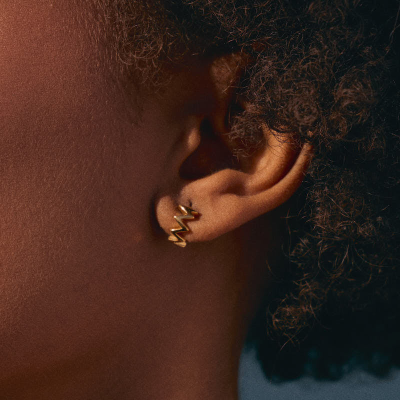 Brincos Argola em Prata Dourada