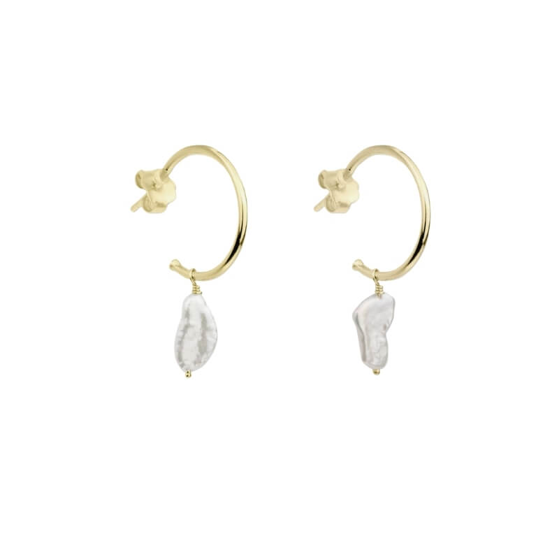 Brincos Argolas em Prata Dourada