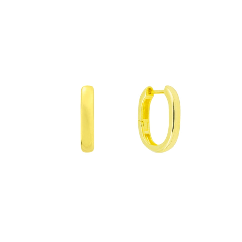 Brincos Argola em Prata Dourada