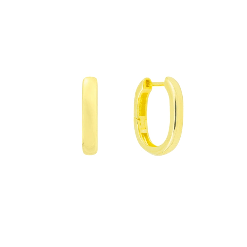 Brincos Argola em Prata Dourada