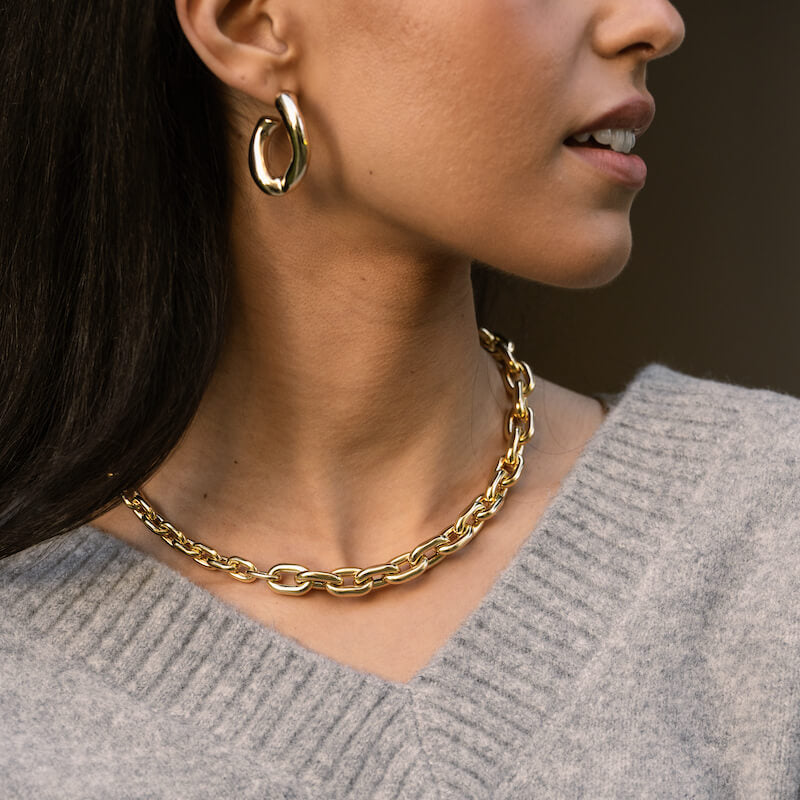 Brincos em Prata Dourada