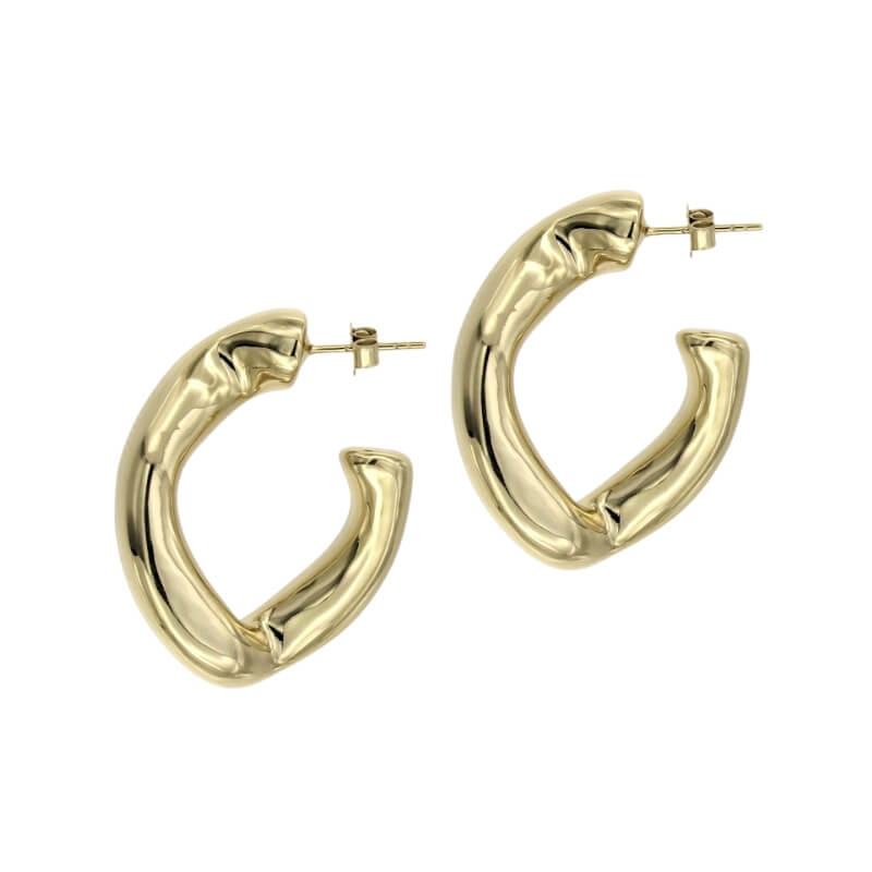 Brincos em Prata Dourada