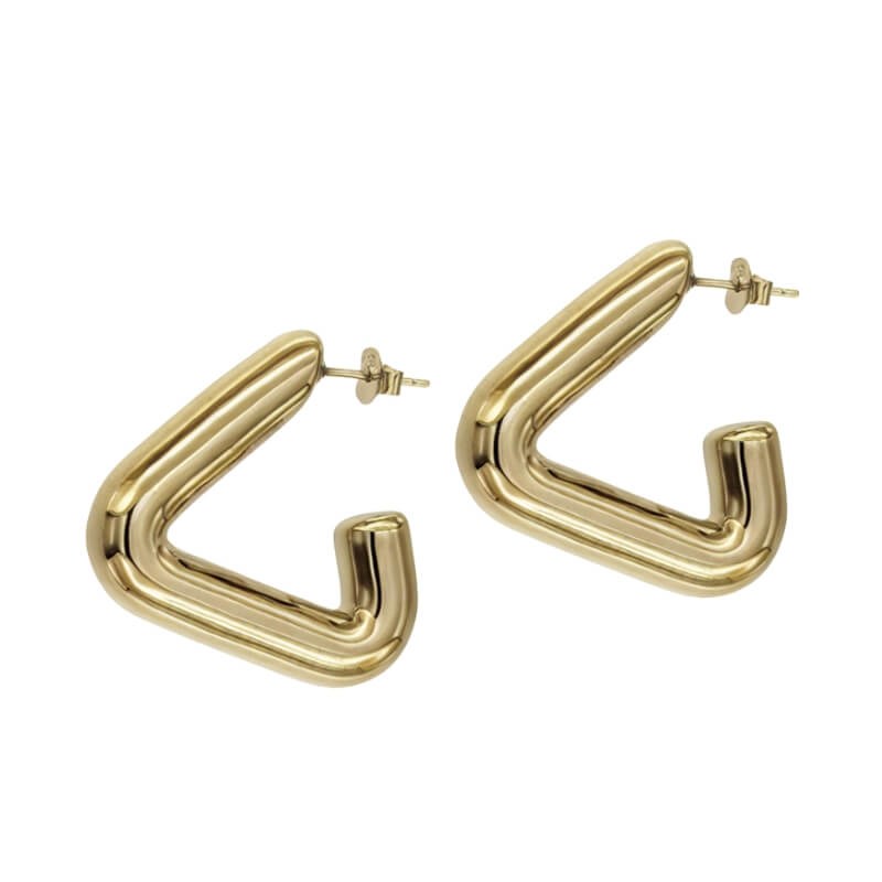 Brincos em Prata Dourada