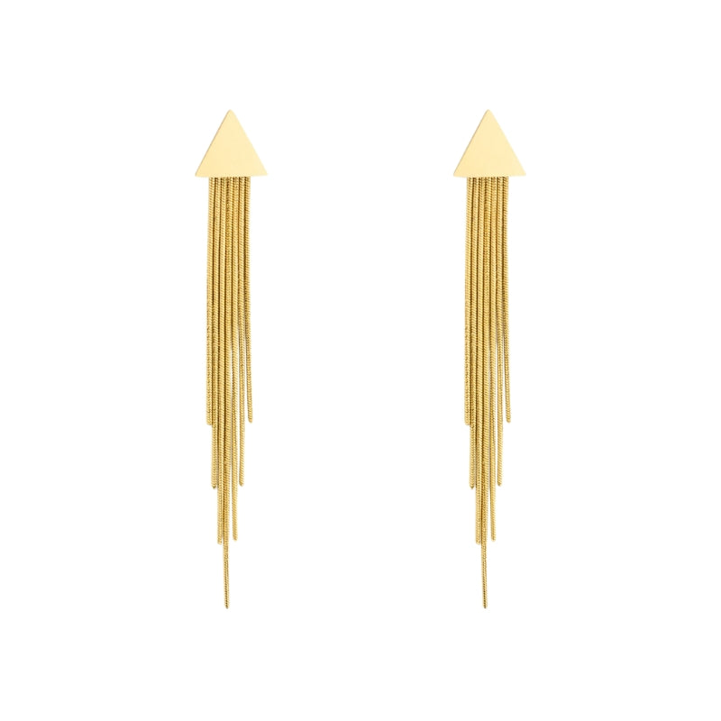 Brincos em Aço dourado