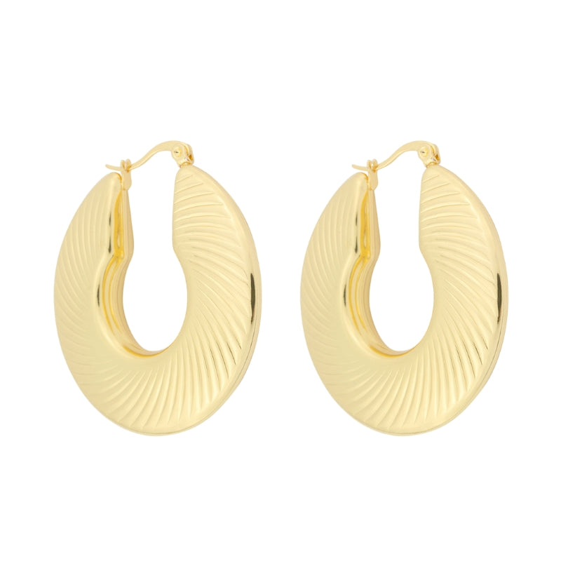 Brincos Argola em Aço Dourado