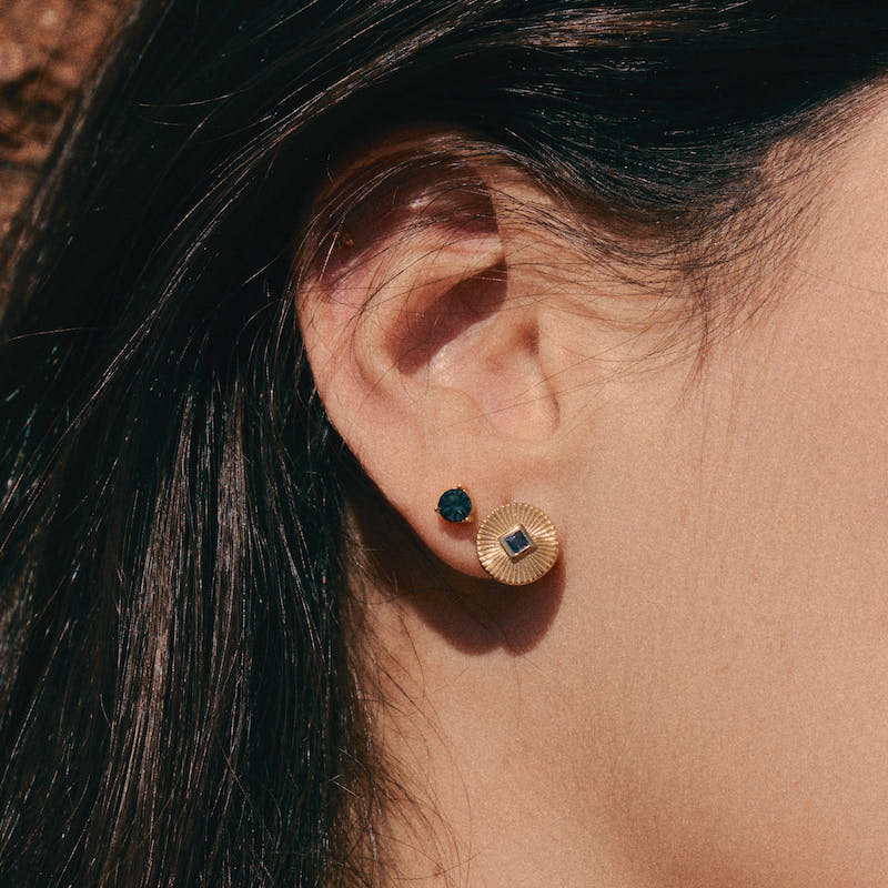 Brincos em Prata Dourada