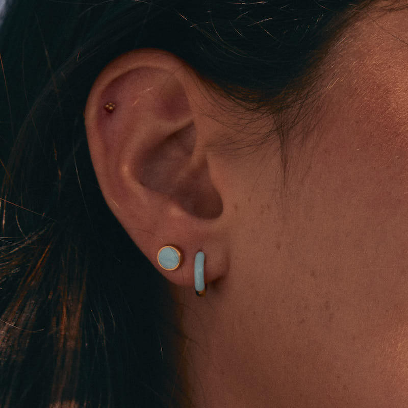 Brincos em Prata Dourada