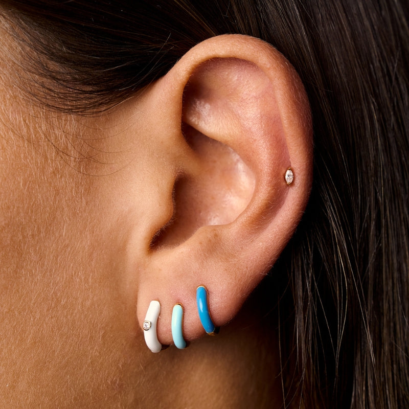 Brincos Argola em Prata Dourada