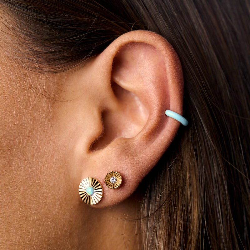 Brincos em Prata Dourada