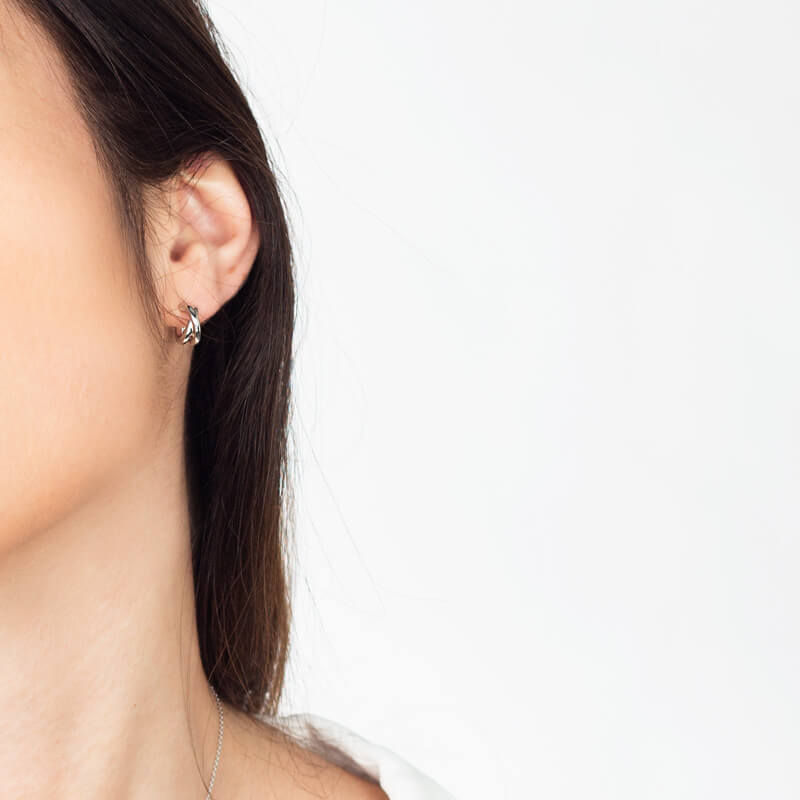 Brincos Argola nó prateados