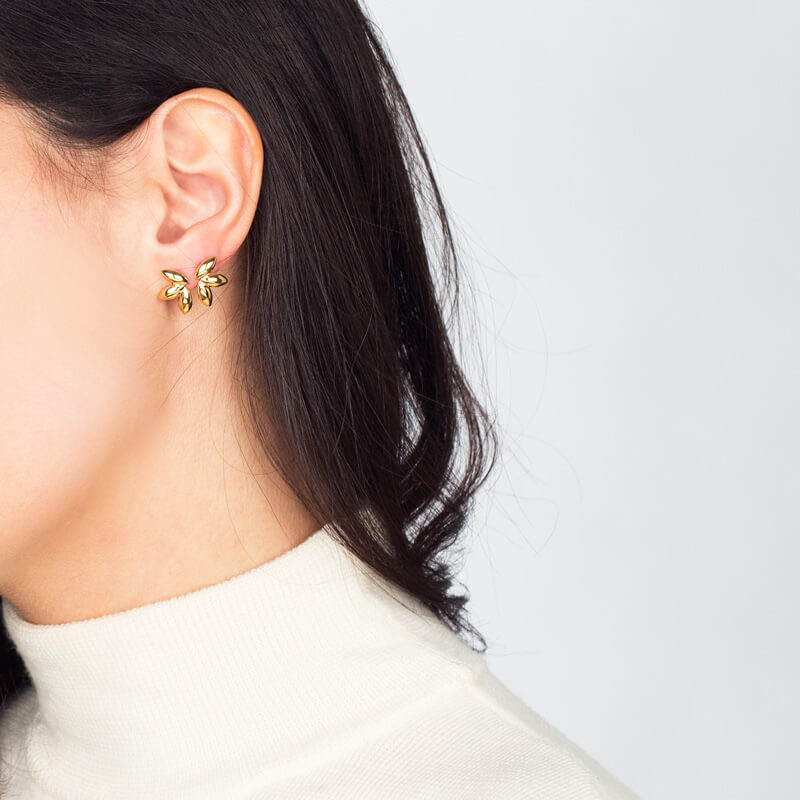 Brincos Bagos grandes dourados