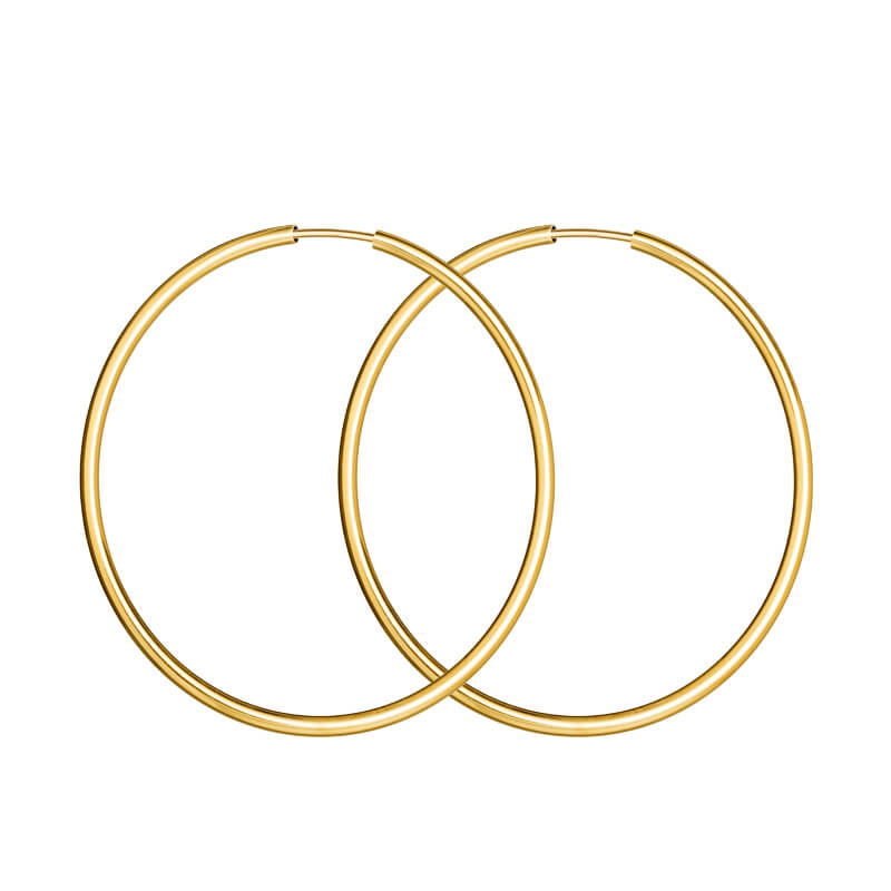 Brincos Argola barra circular dourados