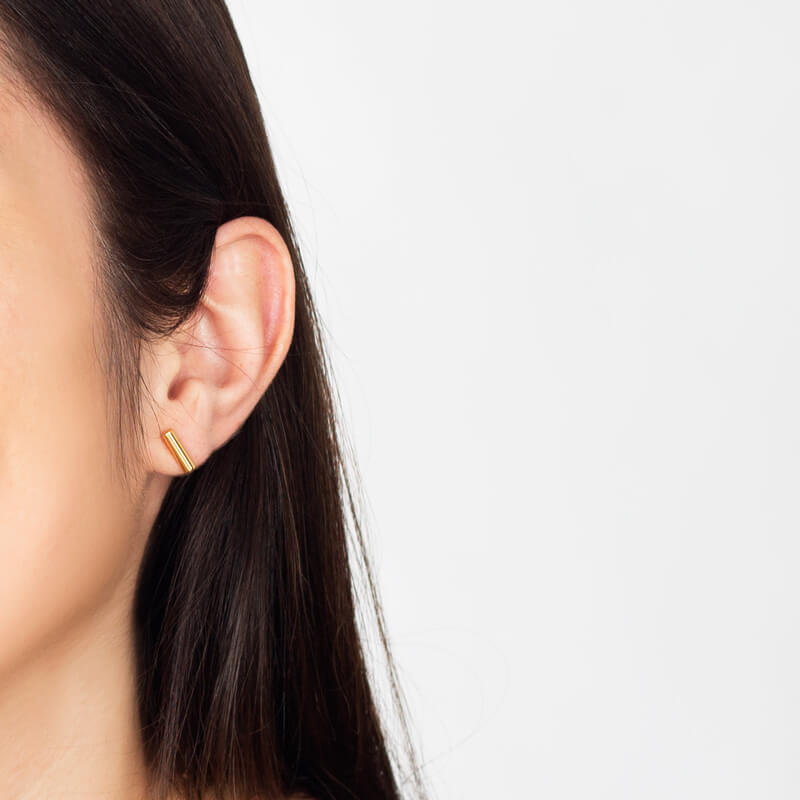 Brincos Barras dourados