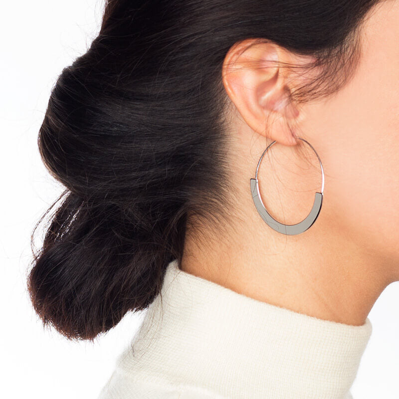 Brincos Argola chapa prateados