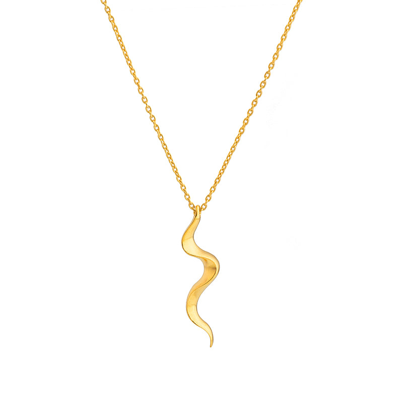 Colar em Prata Dourada