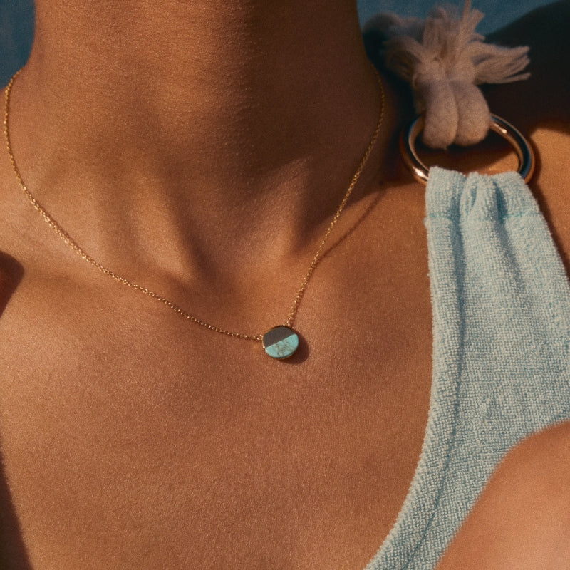 Colar em Prata Dourada