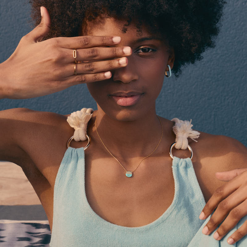 Colar em Prata Dourada