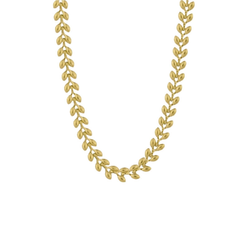 Colar em Aço Dourado