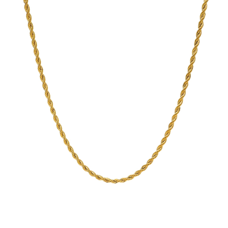 Colar em Aço Dourado