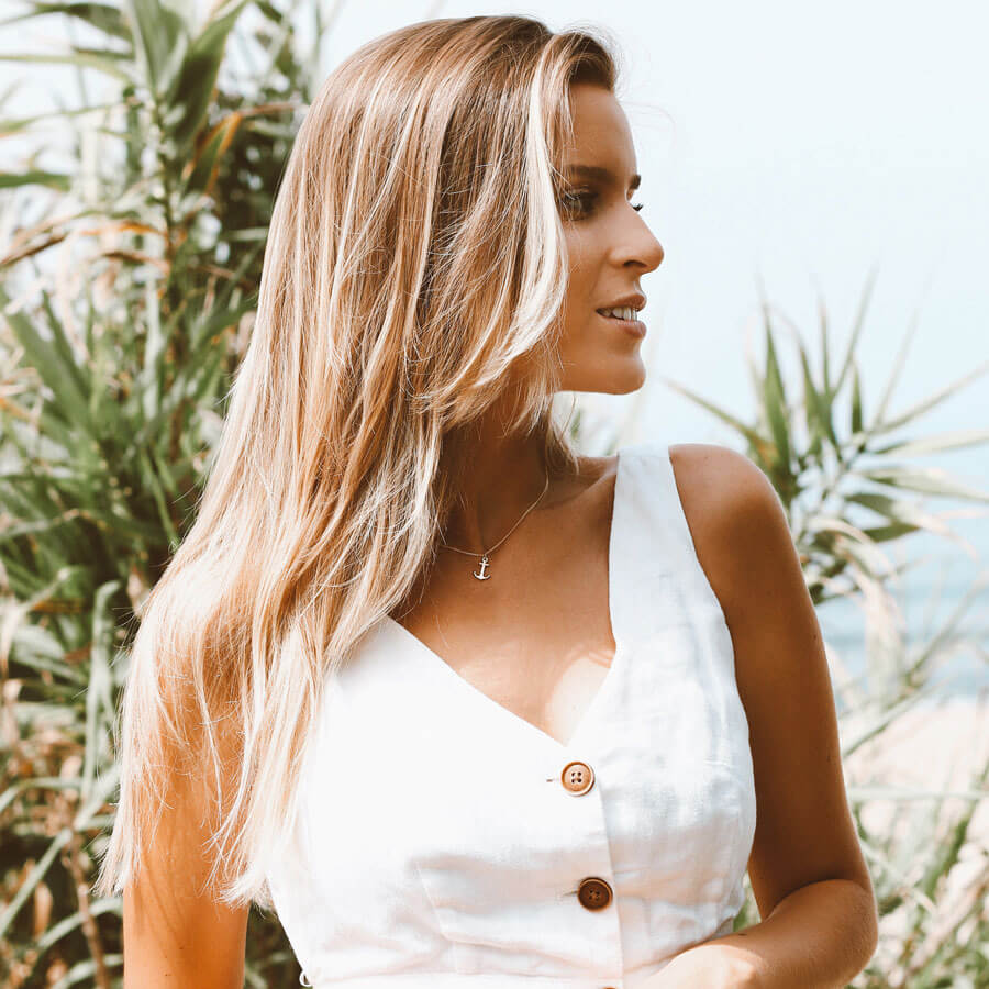 Colar Âncora dourado