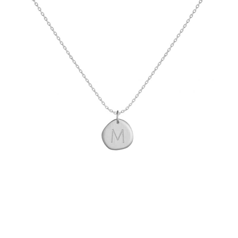 Colar 1 medalha gravação prateado