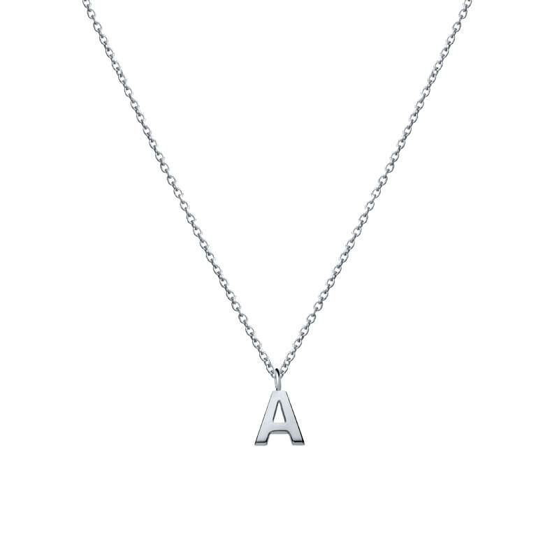 Colar Letra prateado