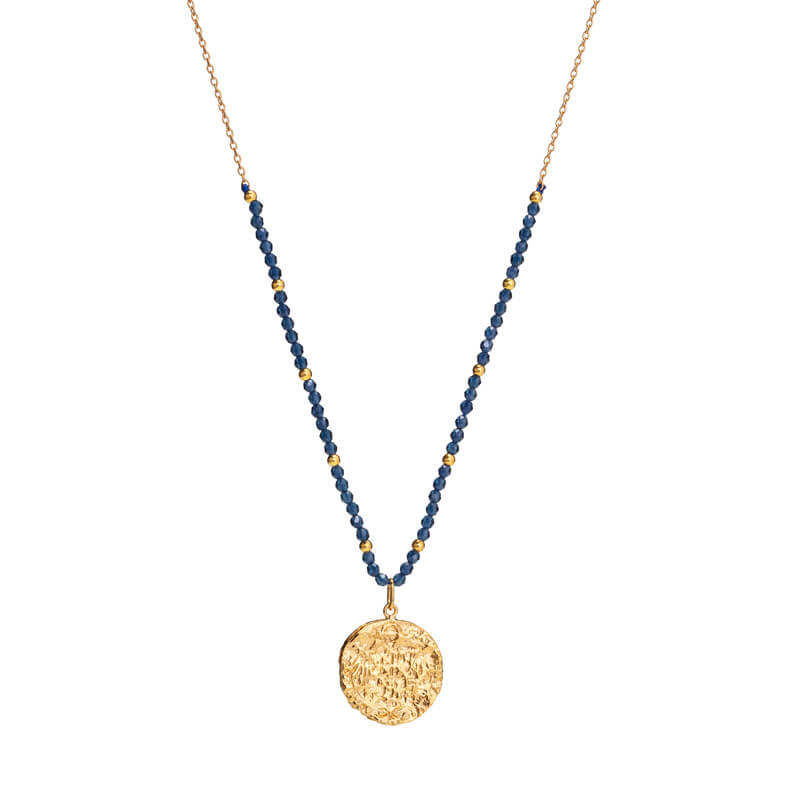 Colar de missangas dourado