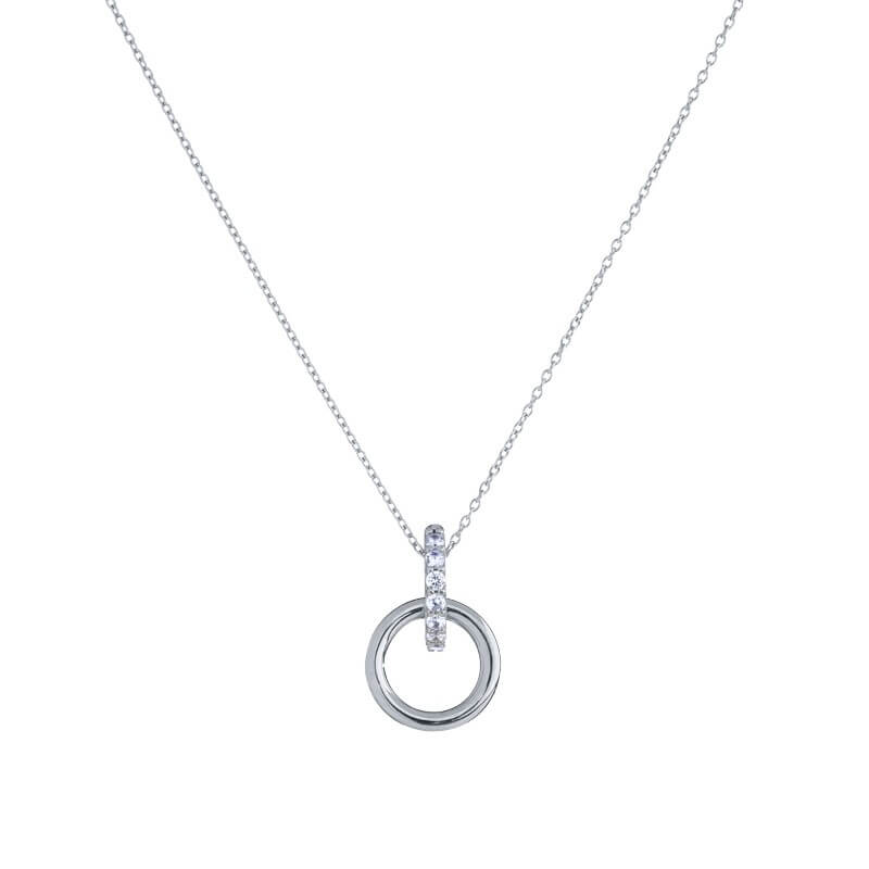 Colar Together Brilhantes Prateados