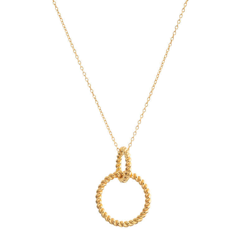 Colar Elos entrançados dourado