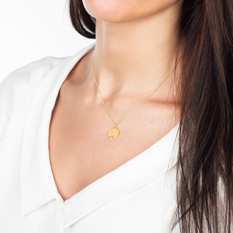 Colar Árvore da vida dourado