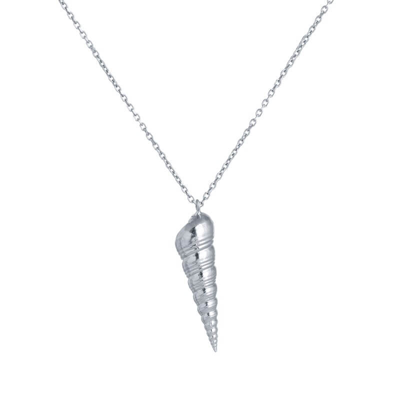 Colar turritela  prateado