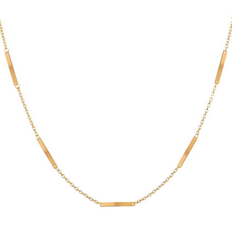 Colar chapinhas dourado