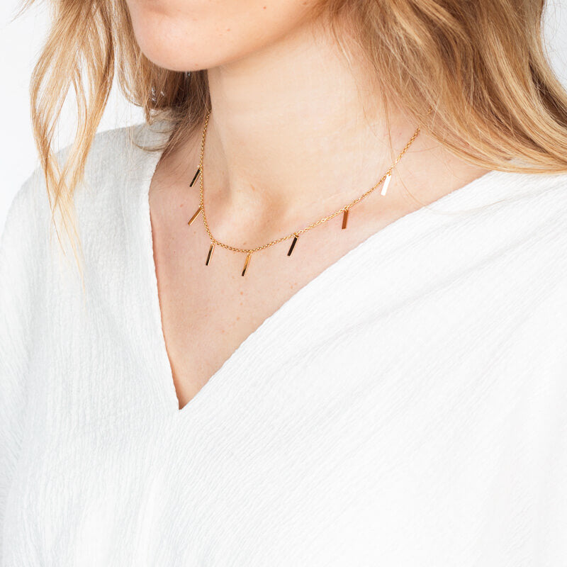 Colar Chapinhas dourado