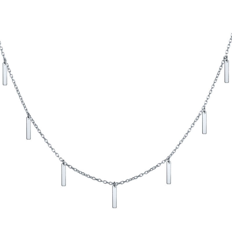 Colar Chapinhas prateado