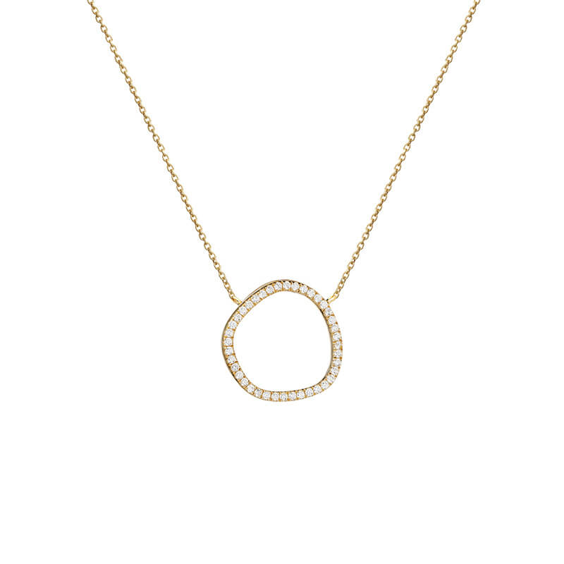 Colar Contorno brilhantes dourado