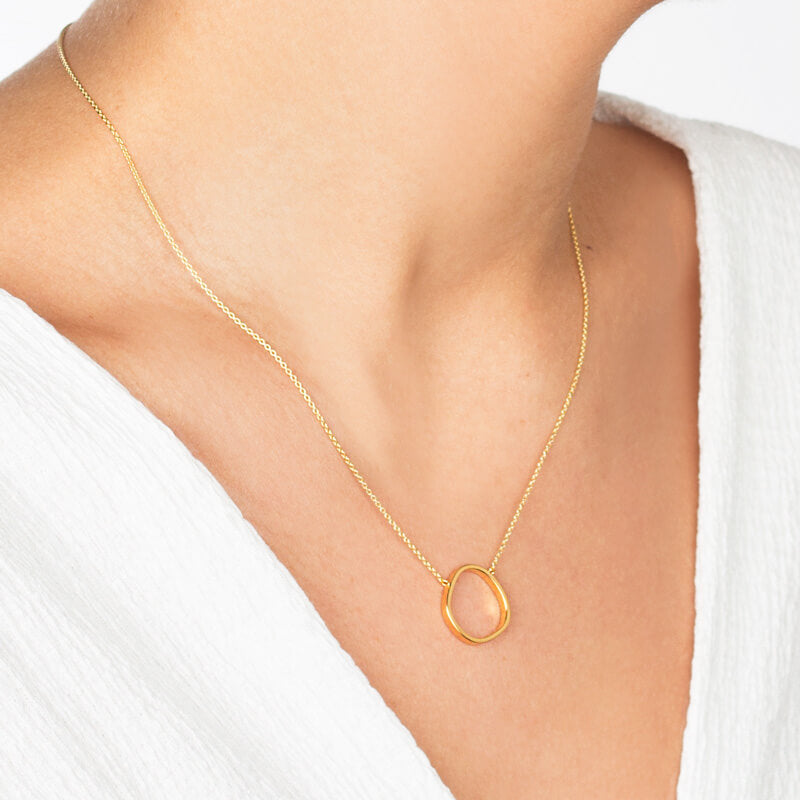 Colar Contorno dourado