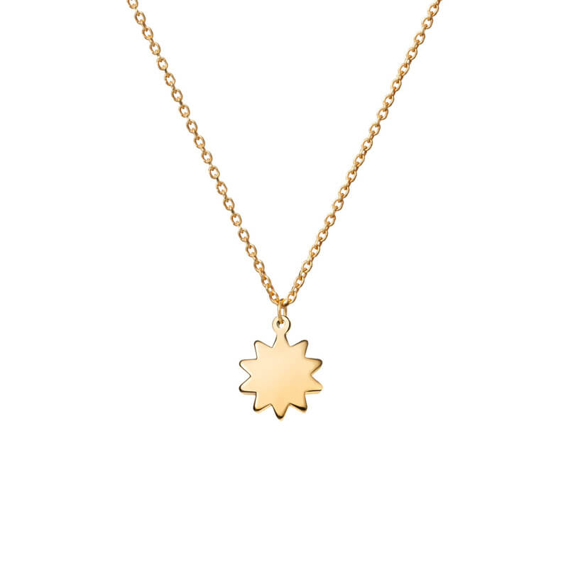 Colar Sol dourado