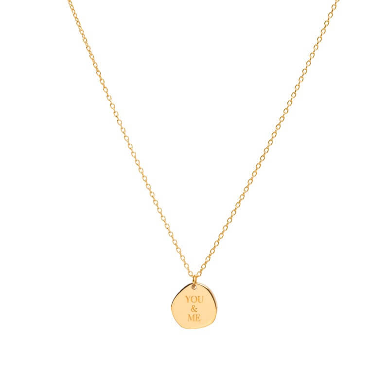 Colar You and Me dourado