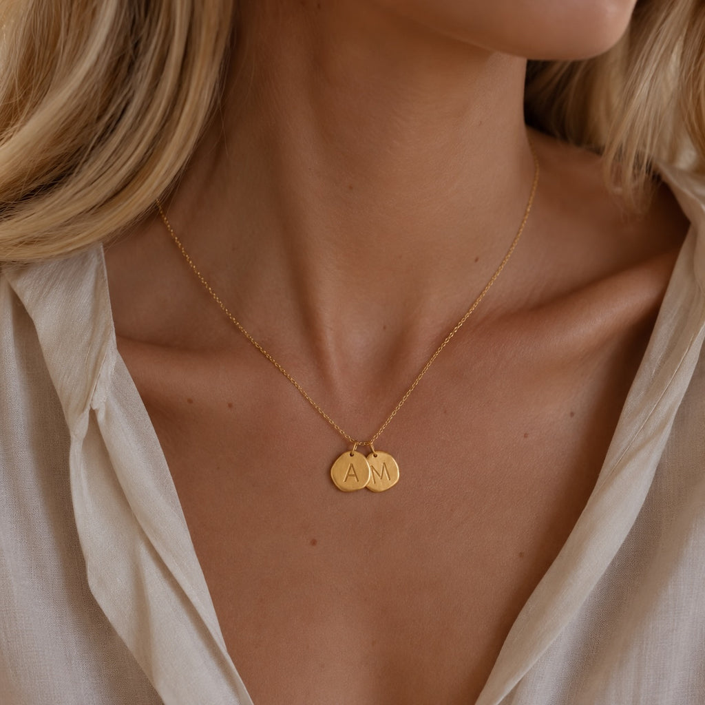 2 Medal Gold necklace