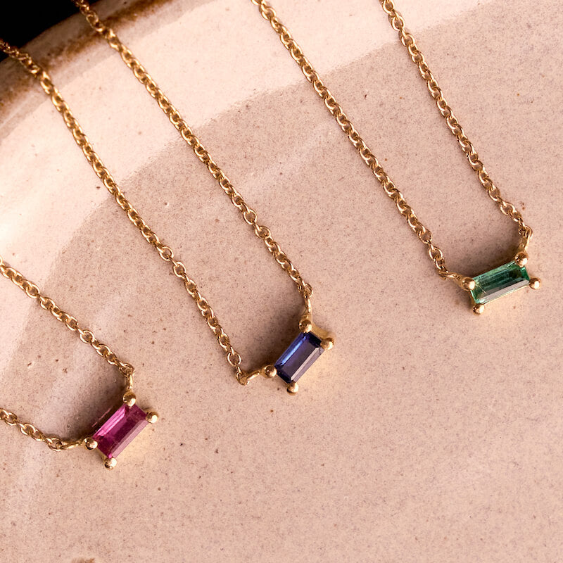 Colar Ouro 19K Safira