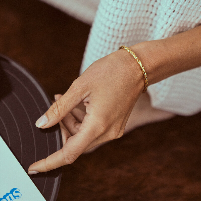 Pulseira Escrava Entrançada